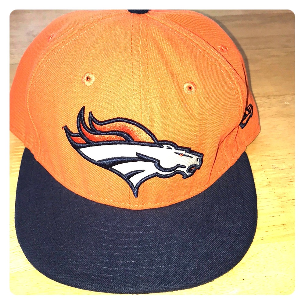 NFL Denver Broncos hat in orange and blue